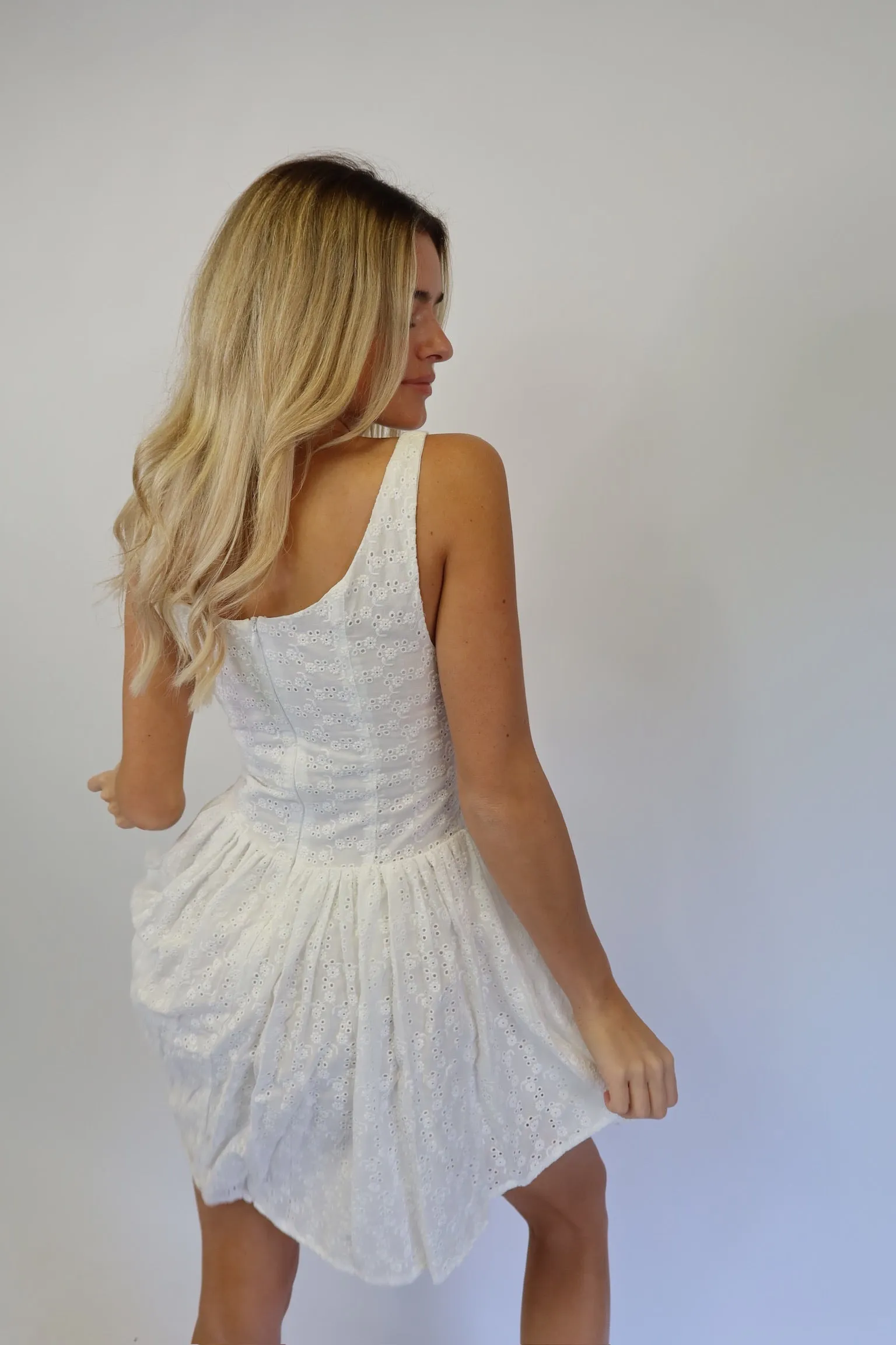 ARABELLA EYELET DRESS